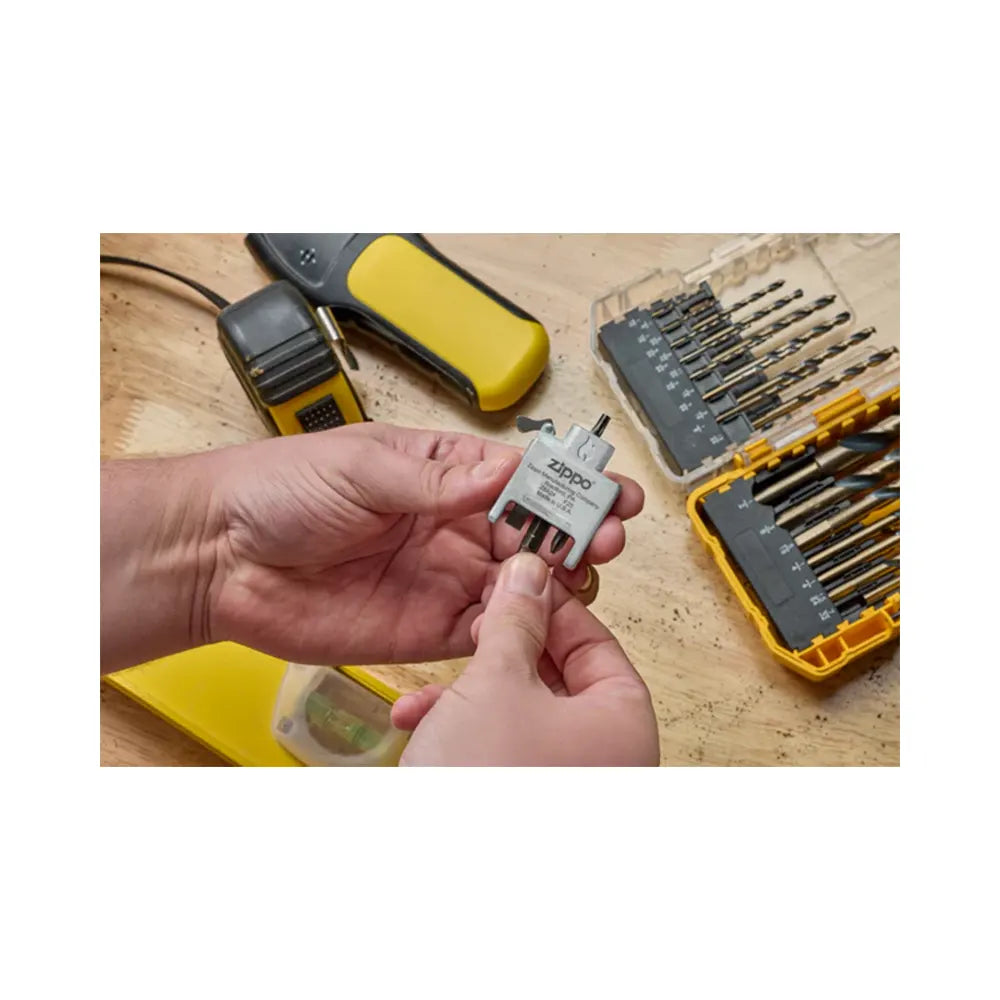 Bit Safe Screwdriver with Brushed Chrome Case