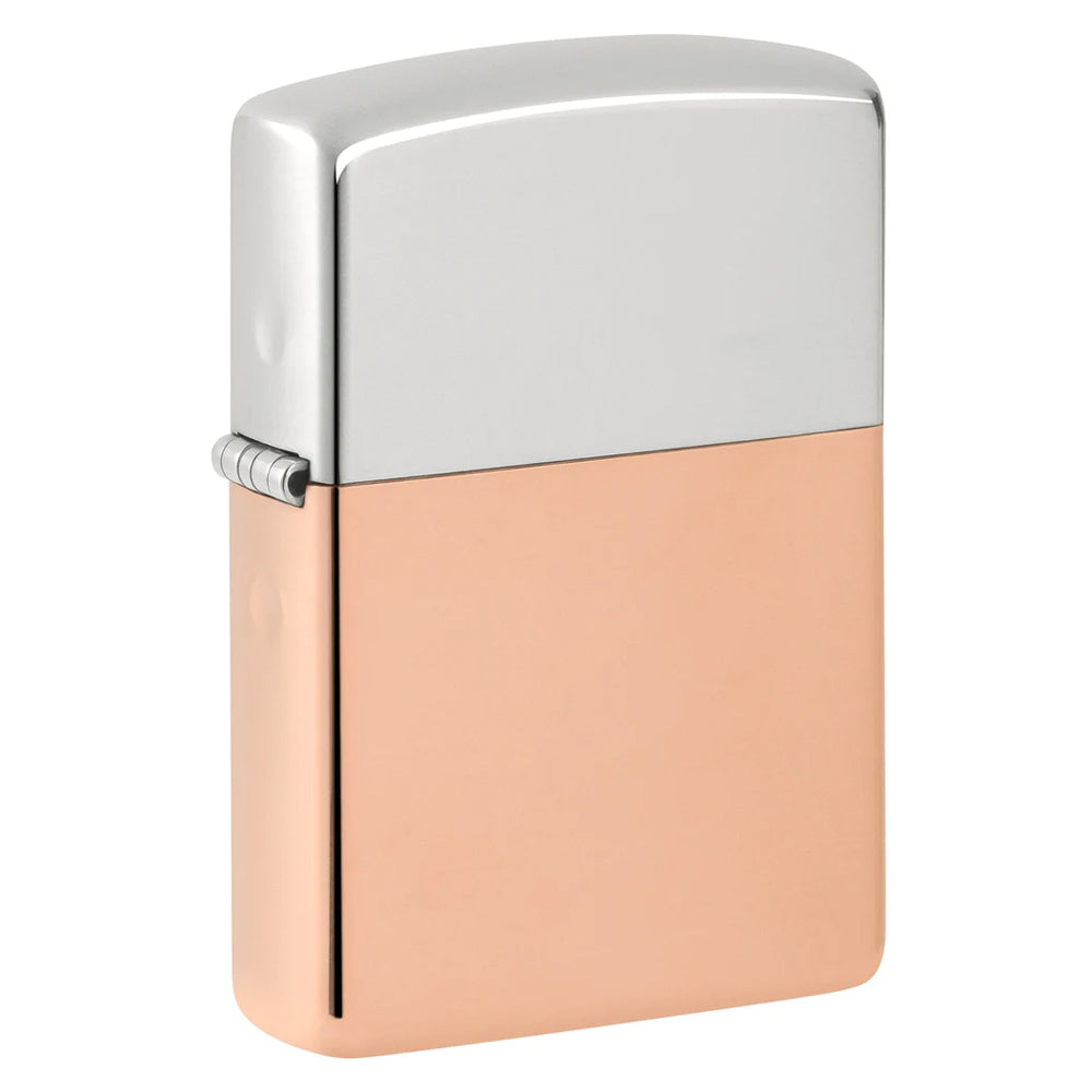 Запалка Zippo Bimetal Case - Sterling Silver Lid