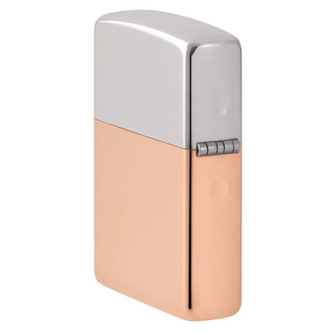 Bimetal Case Lighter - Sterling Silver Lid