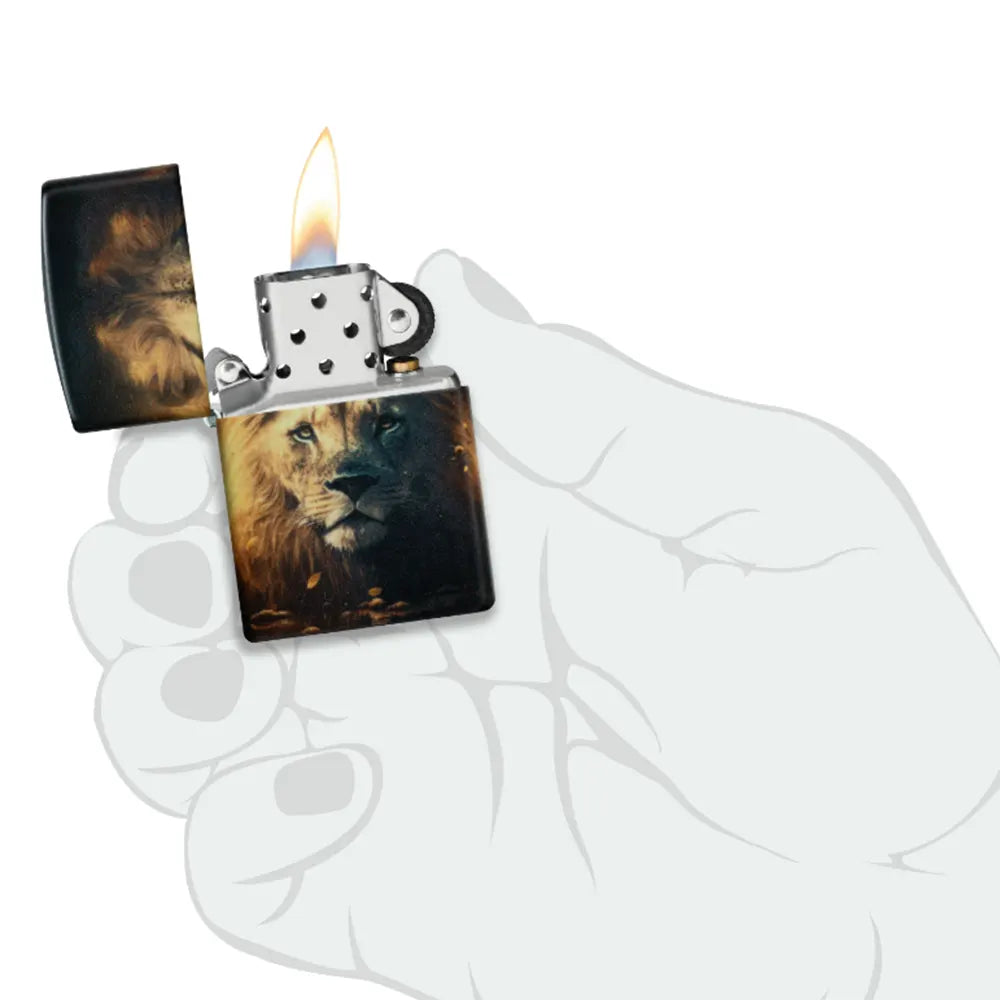 BG Zippo - Glow in the Dark Lion