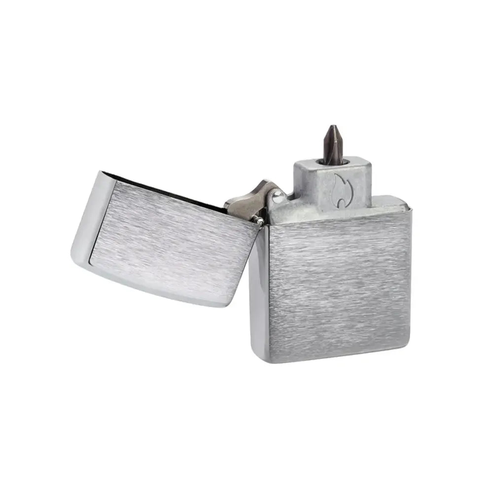 Bit Safe Screwdriver with Brushed Chrome Case