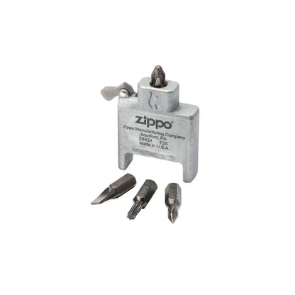 Bit Safe Screwdriver with Brushed Chrome Case
