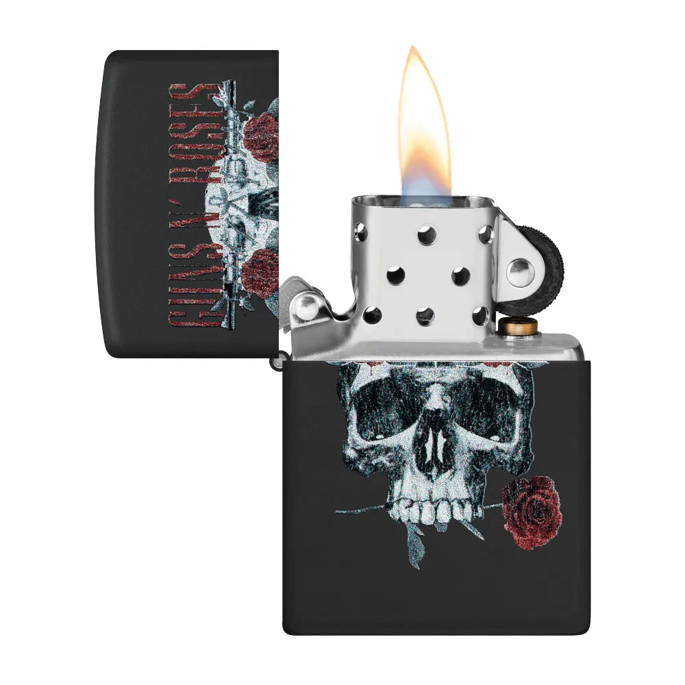 Guns N' Roses Flower Skull Design