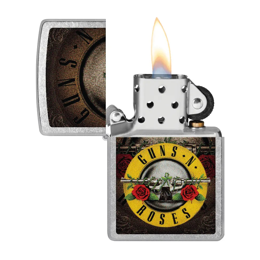 Guns N' Roses Flower Skull Design