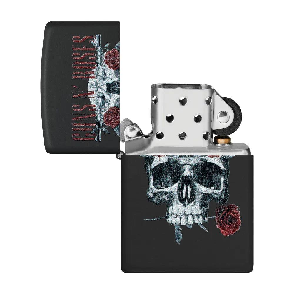 Guns N' Roses Flower Skull Design