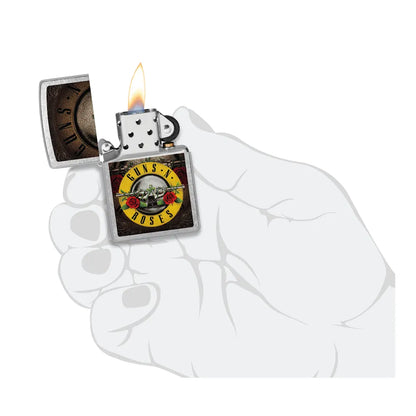 Guns N' Roses Flower Skull Design