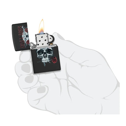 Guns N' Roses Flower Skull Design