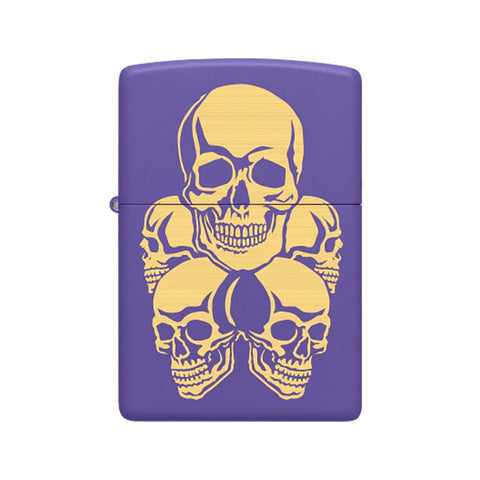 Запалка Zippo 48783 - Skulls Purple Matt