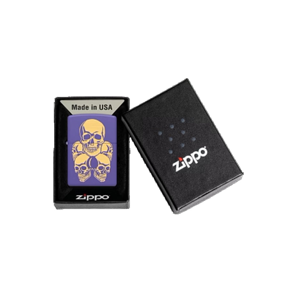 Запалка Zippo 48783 - Skulls Purple Matt