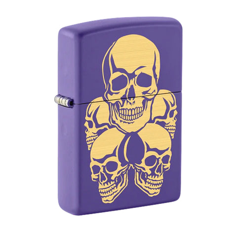 Запалка Zippo 48783 - Skulls Purple Matt