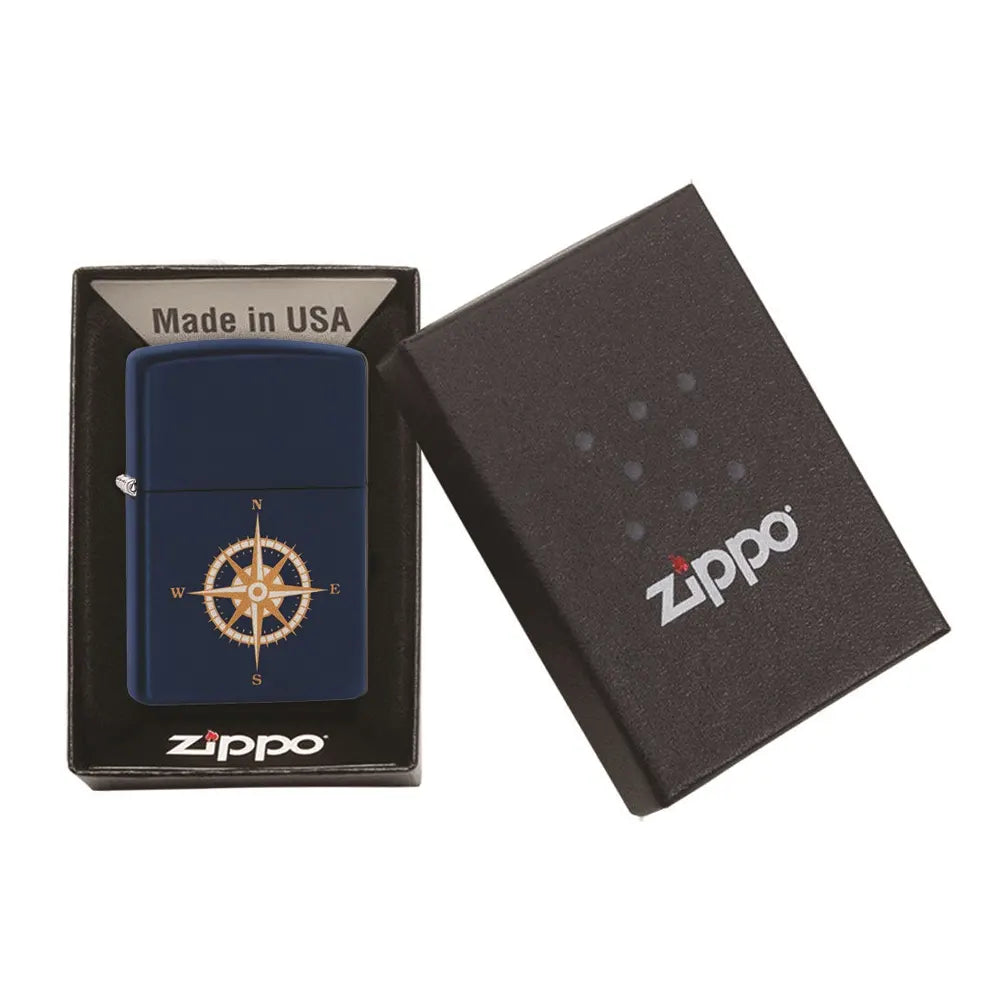 Запалка Zippo - Navy Matte Compass Design