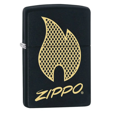Запалка Zippo - Script Flame Logo Design