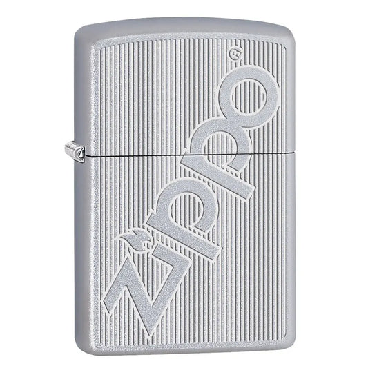 Запалка Zippo - Logo Design Satin Chrome