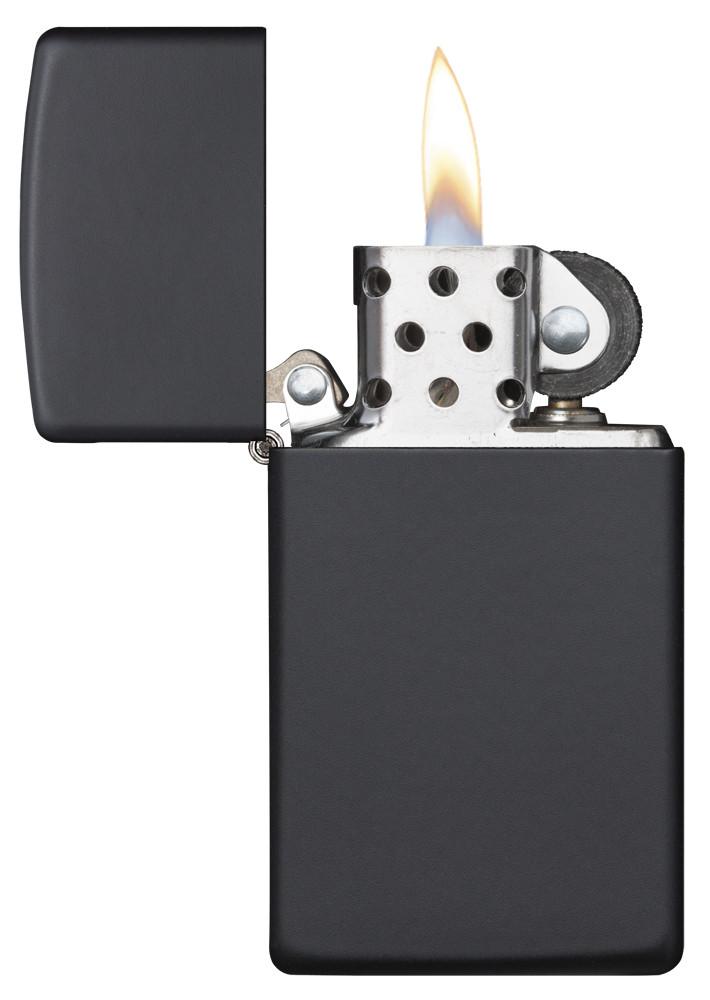 1618, Zippo Slim Black Matte