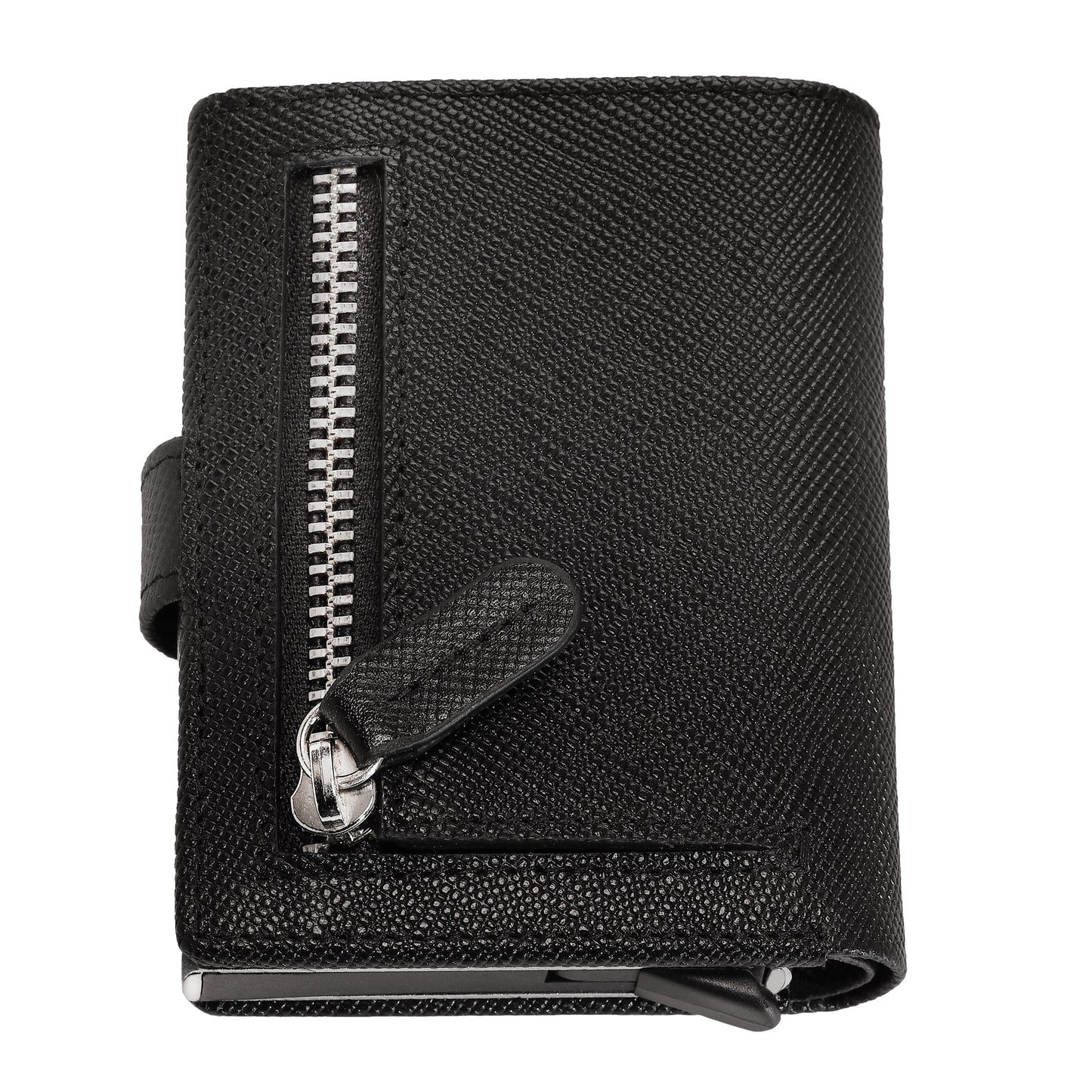 Saffiano Bi-Fold Flip Wallet