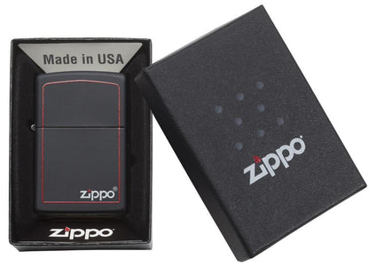 Classic Black and Red Zippo