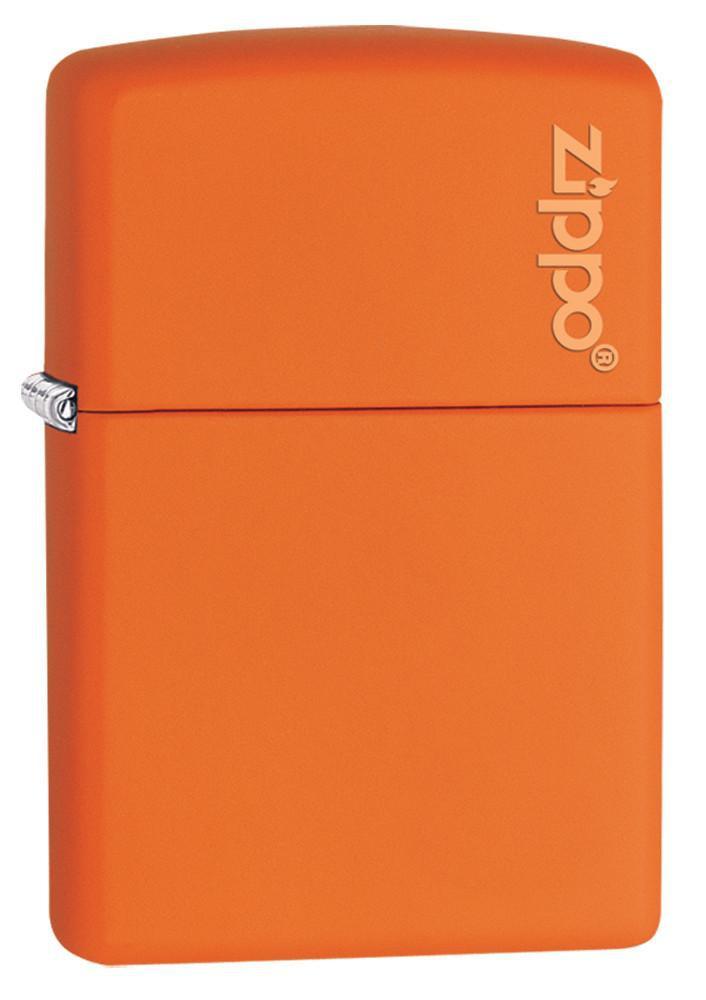 231ZL Orange Matte Lighter with Zippo Logo