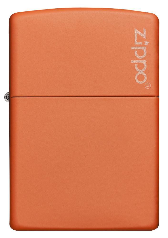 231ZL Orange Matte Lighter with Zippo Logo