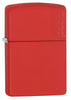 233ZL, Red Matte Lighter with Zippo Logo
