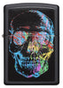 28042, Colorful Skull, Color Image, Black Matte, Classic Case