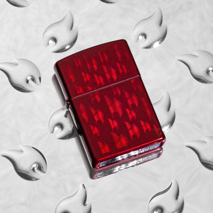 Iced Zippo Flame Design