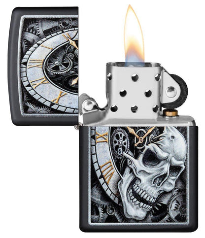 Skull Clock Design Lighter