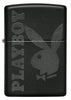 Front of Playboy Logo Black Matte Windproof Lighter