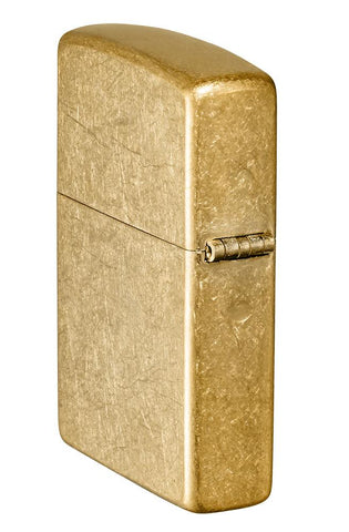 Tumbled Brass Base Model Windproof Lighter