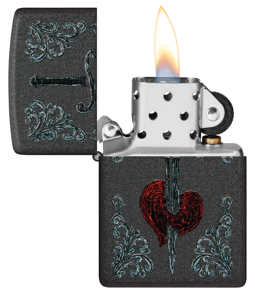 Запалка Zippo 48617 - Heart Dagger Tattoo Design