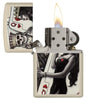 Запалка Zippo 49942 Skull King and Queen Cards Flat Sand