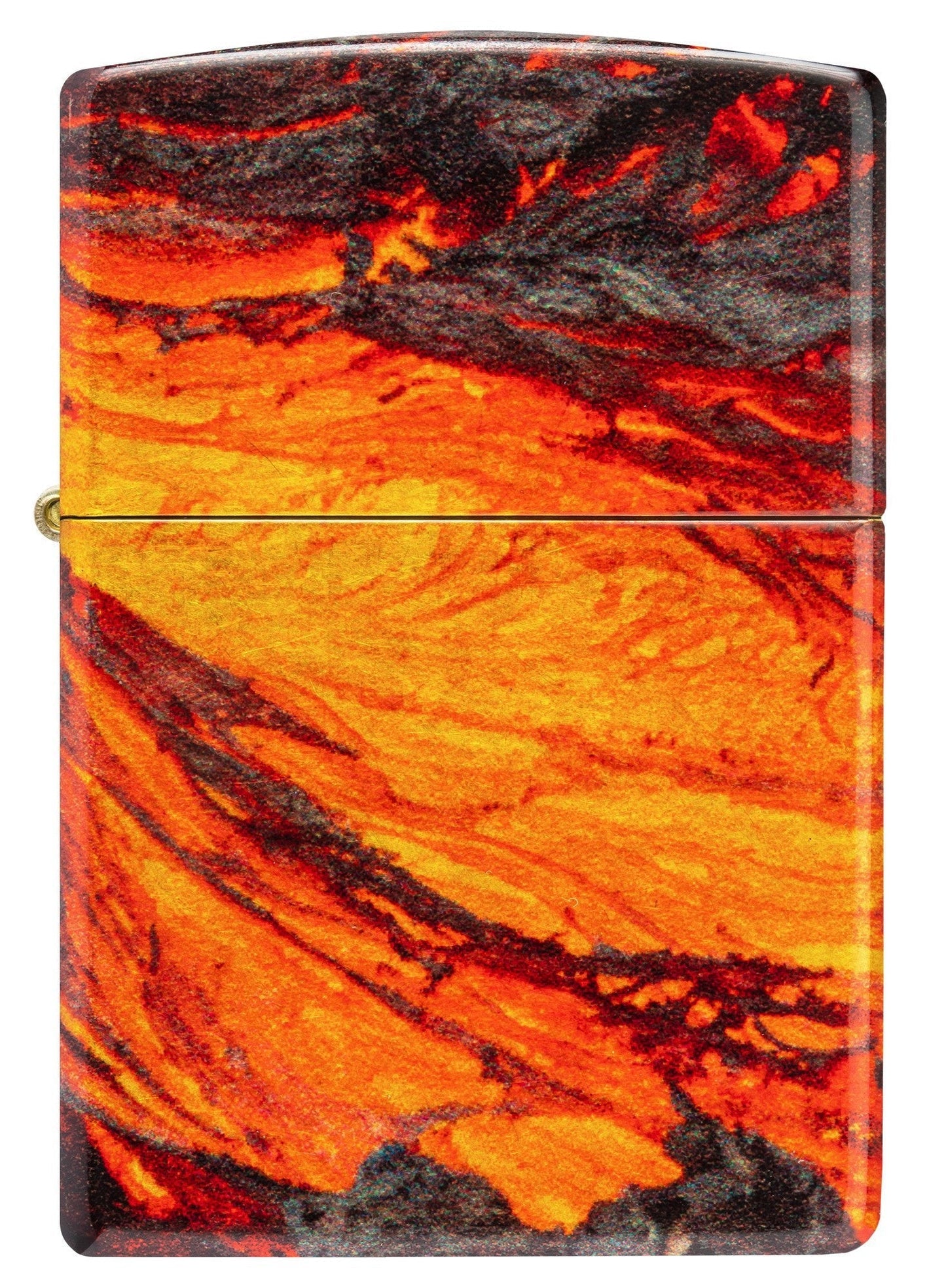 Front shot of Zippo Lava Flow Design 540 Fusion Windproof Lighter.