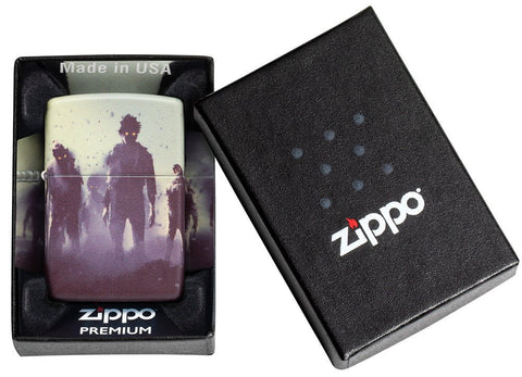 Zombie Design 540 Color Windproof Lighter in its packaging.