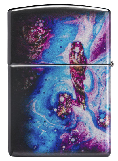 Back shot of Zippo Universe Astro Design 540 Fusion Windproof Lighter.