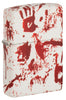 Front shot of Bloody Hand Design 540 Color Windproof Lighter standing at a 3/4 angle.